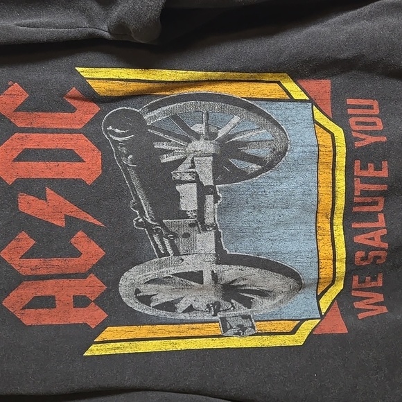 AC/DC Grungecore Thrashed sweatshirt Soft Gothic - Picture 2 of 4